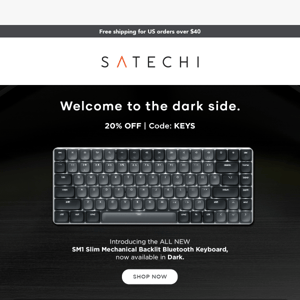 Dark & Dapper: Meet the NEW Dark Keyboard 🖤