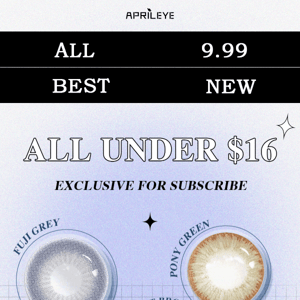 👏All under $16—Exclusive for subscriber👬