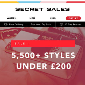 5,00+ DESIGNER styles UNDER £200! Gucci, Louis Vuitton, BOSS & more. -  Secret Sales