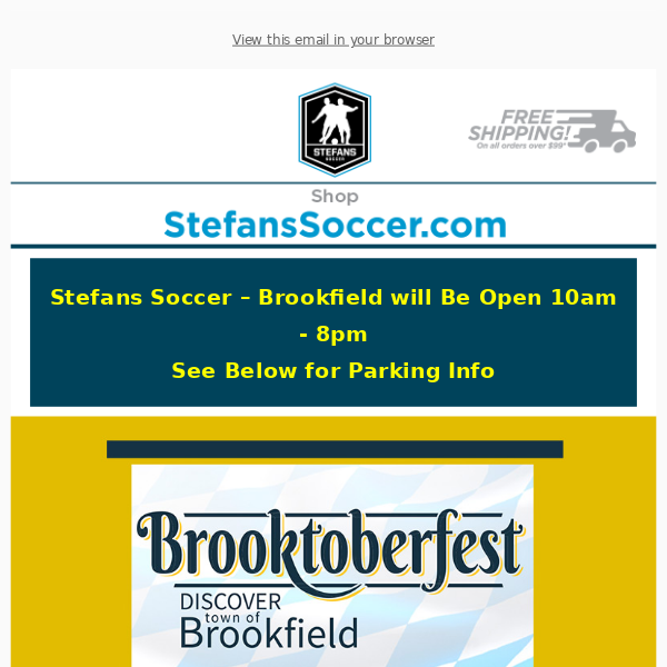 🥨🇩🇪 Brooktoberfest is October 1st at Stefans Soccer Brookfield