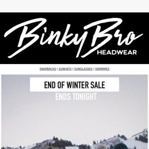 End of Winter Sale - Ends Tonight!