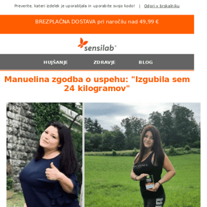 [USPEH] Manuela: "Izgubila sem 24 kg"