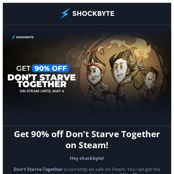 Get 90% off Don't Starve Together on Steam! 🍖
