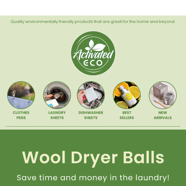 🐑 Don't miss out. Discover why our Wool Dryer Balls are best-sellers!