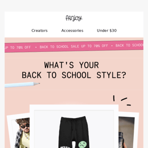 Up To 70% Off Back To School Looks