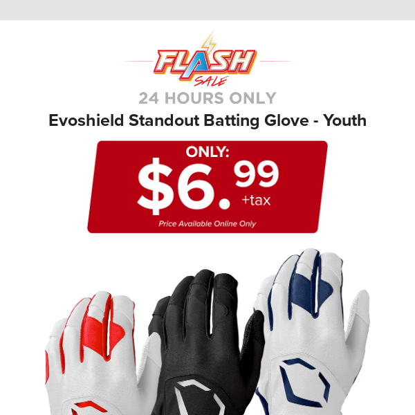 🔥  24 HOURS ONLY | EVOSHIELD BATTING GLOVE | FLASH SALE