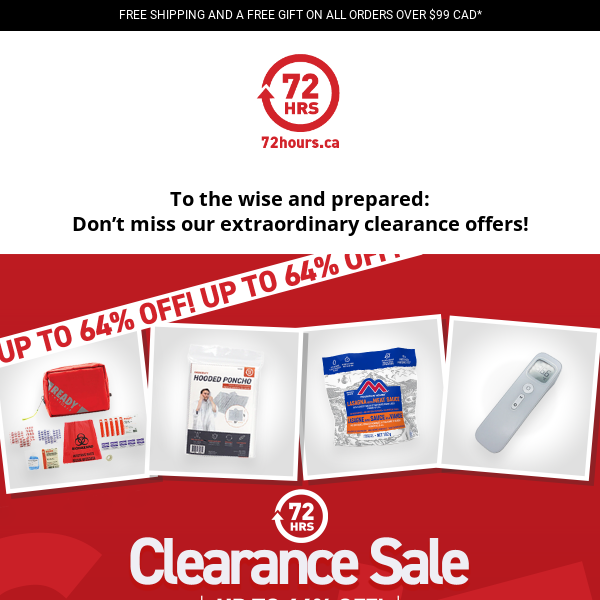 Unmissable Clearance Sale: Top-Tier Survival Essentials at Jaw-Dropping Prices!