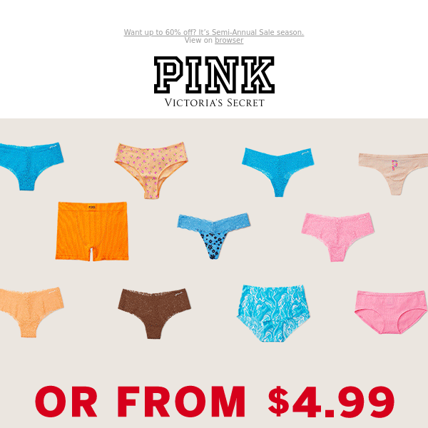Victoria's Secret: Holiday Essential 🦌 10/$39 Panties