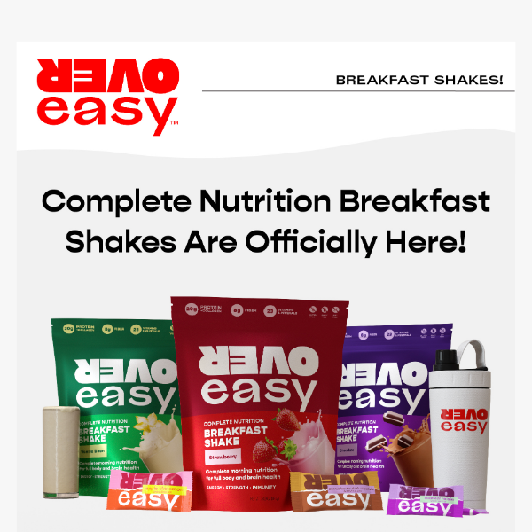 Complete Nutrition Breakfast Shakes are Now Shipping!