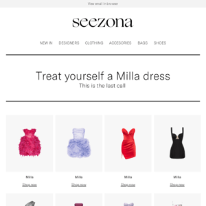 Secure your Milla dress now