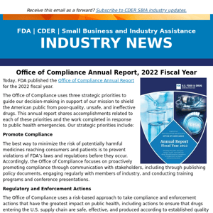 Office of Compliance Annual Report, 2022 Fiscal Year