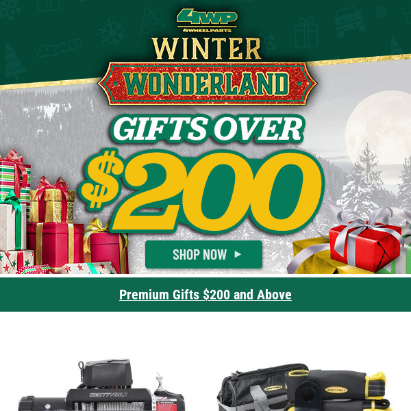✨  Gear Up for Gifting! Shop Over $200 + Winch & Recovery Deals End Tomorrow!