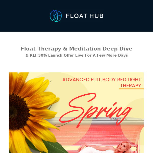 What Makes Floating So Good For Meditation? | RLT Launch Offer ❤