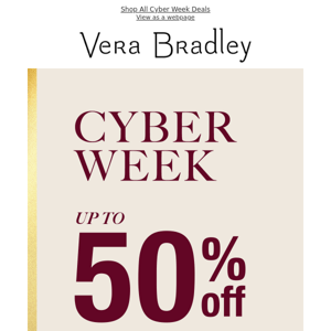 Vera Bradley Cyber Monday Sale