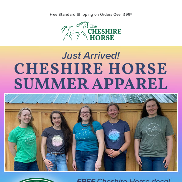 Shop Cheshire Horse Apparel: Get a Free Decal!