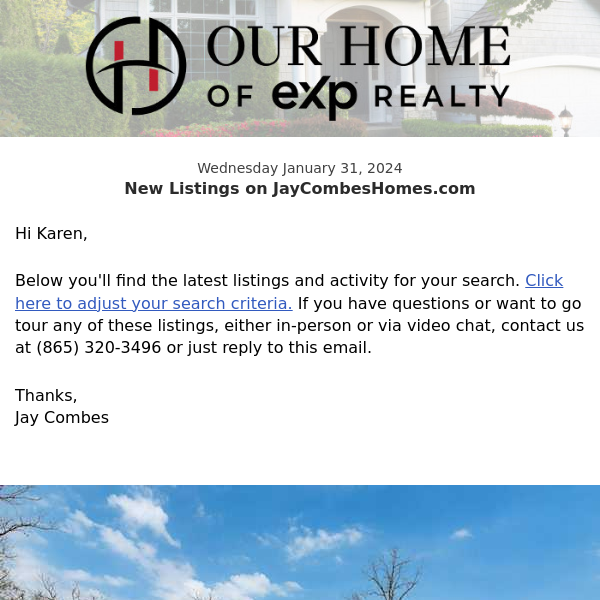 New Property Listings on JayCombesHomes.com