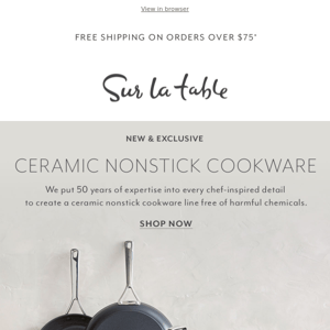 NEW: Introducing Sur La Table Ceramic Nonstick.