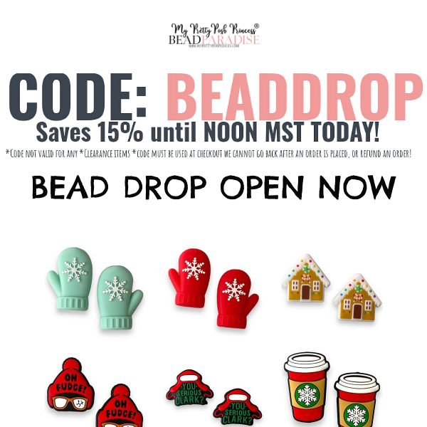 Bead Drop Ending soon.....