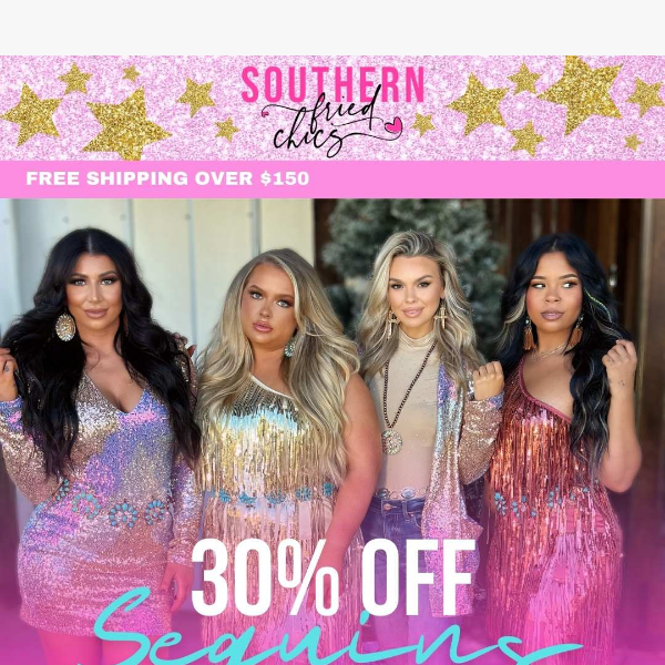 💥EXTRA 30% OFF SEQUINS!😍