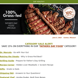 Raise the Steaks ~ Something Special for Grads & Dads ~ Go with Your Gut