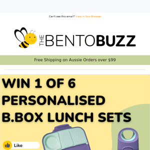 WIN 1 of 6 Personalised b.box Lunch Sets 🎉