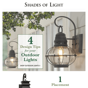 Outdoor Lights: 4 Design Tips to Do It Right