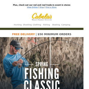 Upgrade Your Rod & Reel Combo During The Spring Fishing Classic!