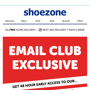 EMAIL CLUB EXCLUSIVE | 48hr early access to SALE