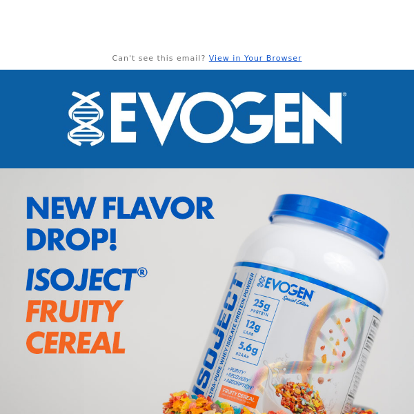 New Flavor Alert! 🚨 IsoJect Fruity Cereal