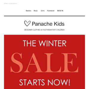 The Winter SALE Is Now On!! 😃