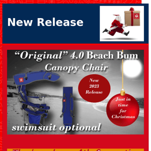 ATTENTION: NEW RELEASE CANOPY CHAIR