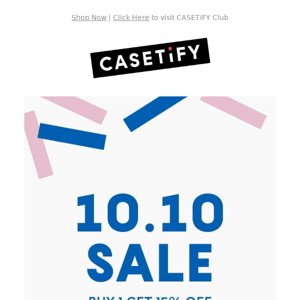 10.10 Sale Begins! Save up to 20% off!