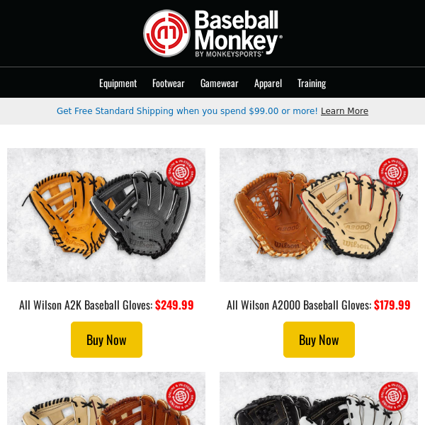 ⚾💰 Score Big: Enjoy Up to 40% Off on All Wilson Baseball and Softball Gloves!