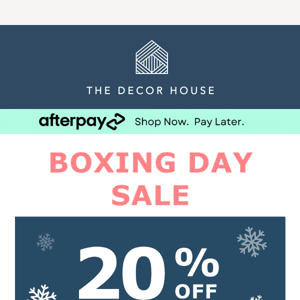 The Decor House, Our VIP Boxing Day sale is ready for you! 🥊