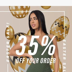 Easter Sale end soon! Take 35% Off