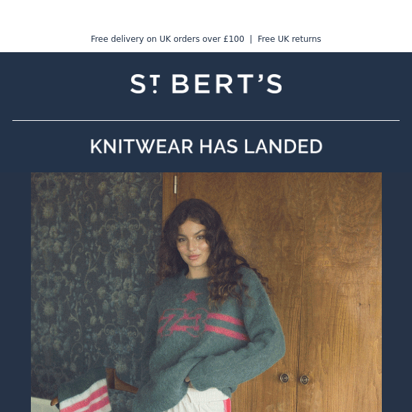 ST. BERT'S Knitwear Has Landed 🌈