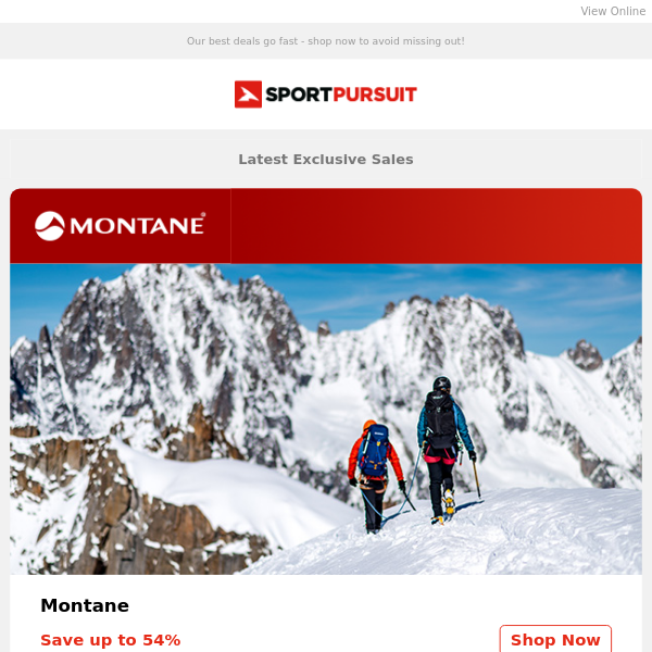 Montane | Under Armour | SealSkinz Accessories | Oakley Goggles | Garmin Cycling | Up to 73% Off!