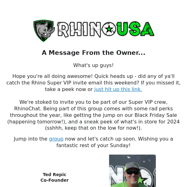 Hey Rhino USA, did you see this?