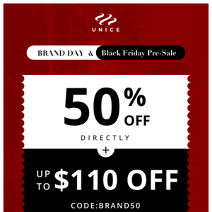 Brand Day Sale: Not only 50% OFF