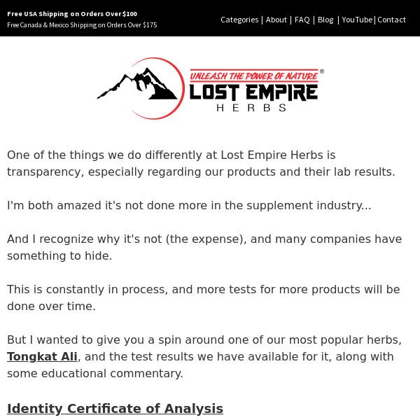 Lost Empire Herbs - Latest Emails, Sales & Deals