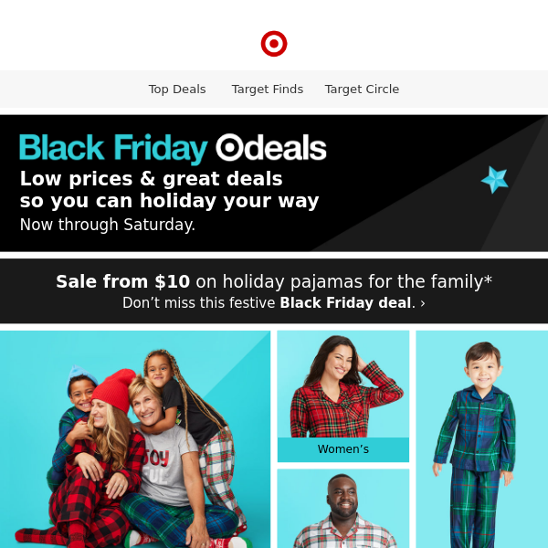 Black Friday deal: Sale from $10 on holiday family PJs 🎄