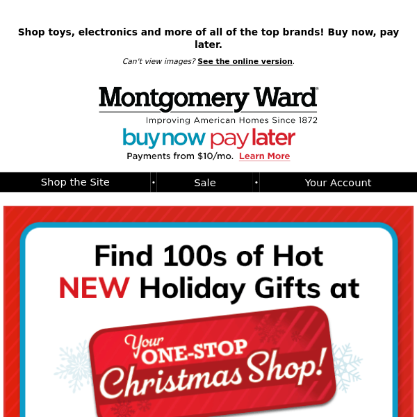 🎁 Unwrap the Hottest Holiday Gifts at Montgomery Ward! 🎄