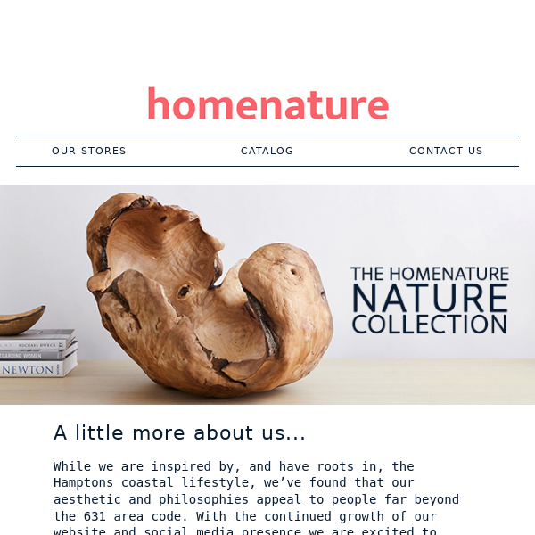 Introducing the homenature nature collection