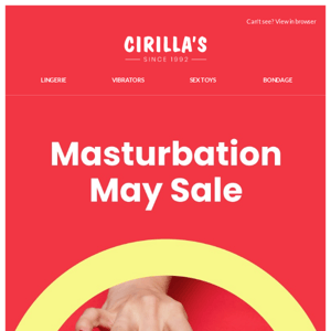 Enjoy Masturbation May with 30% Off Vibrators & Toys!