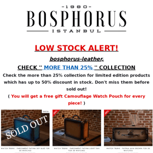 Bosphorus Leather, Up to 50% OFF on Limited Pieces