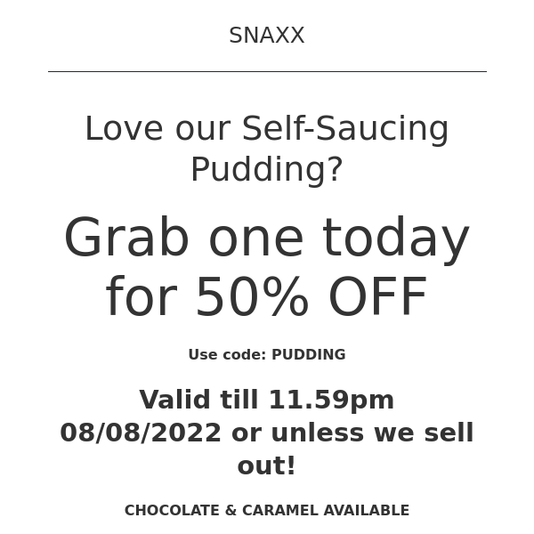 Did someone say KETO Self-Saucing Pudding? Grab one today for 50% OFF.