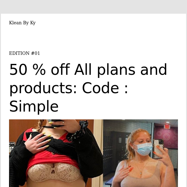50% off everything! USE CODE: SIMPLE