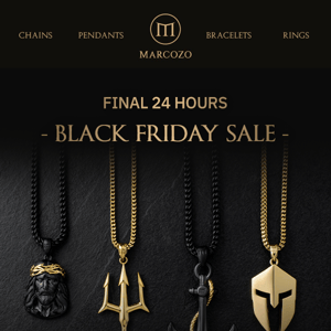 ⌛ Final Day for Black Friday Savings!