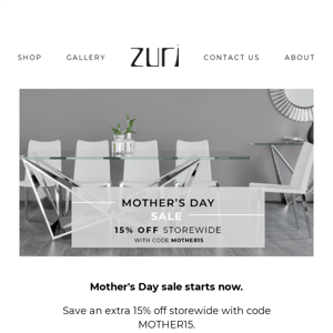 Mother's Day Sale Now On