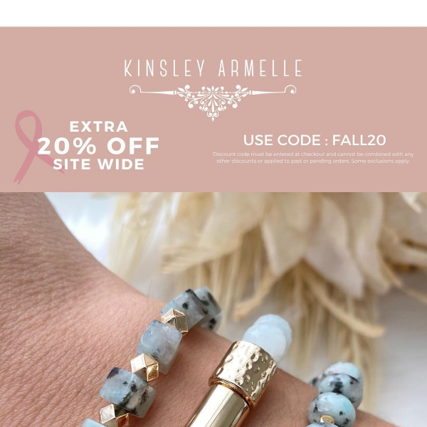 Get 20% Off on Kinsley Armelle's New Arrivals! 🎉